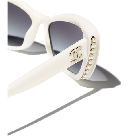 chanel mirror pearl sunglasses|Chanel sunglasses with clear sides.